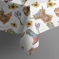 thumbnail image 4 of Highland Cow Sunflower Boot Hat Pattern Rectangle Tablecloth 60"x120",Waterproof Polyester Rectangle Table Cloth, Wipeable Spillproof Polyester Tablecloth for Dining, Camping, Indoor and Outdoor, 4 of 6