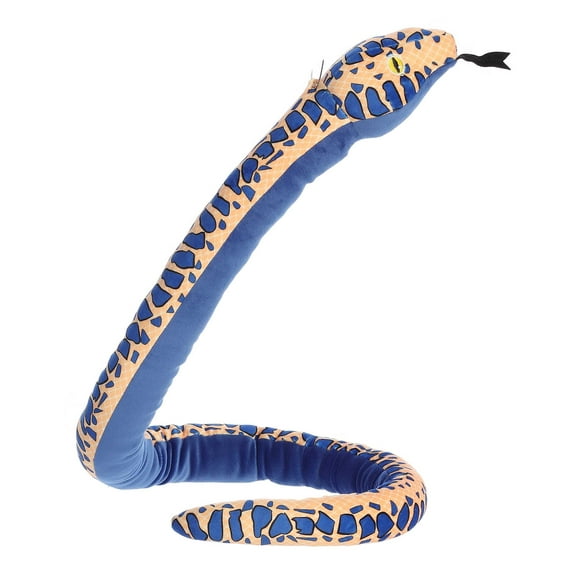 Aurora - X-Large Blue Snake - 52" Kusheez - Playful Stuffed Animal