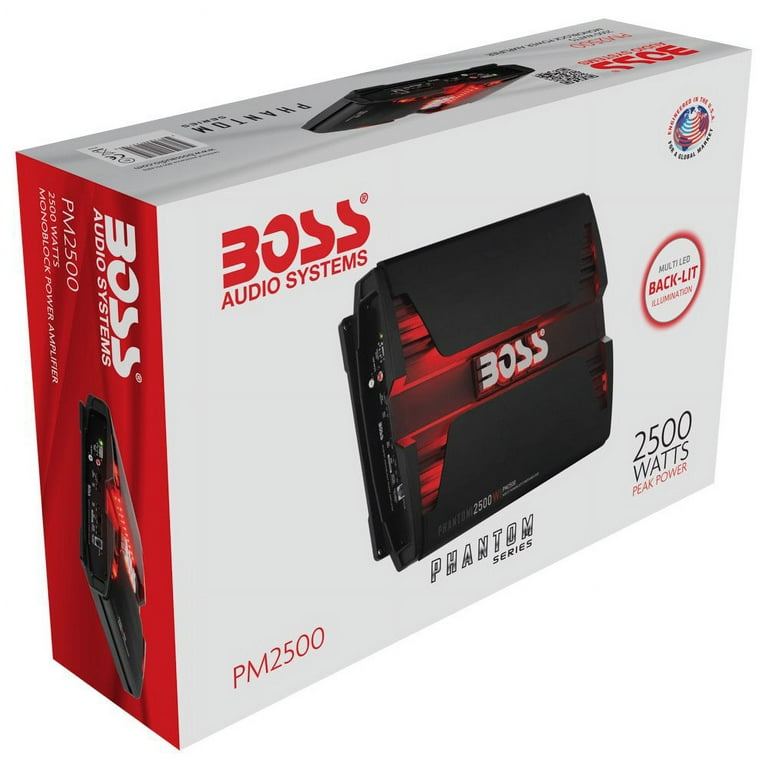 Boss Audio PM2500 Phantom Series Class AB Monoblock Amp - Walmart.com