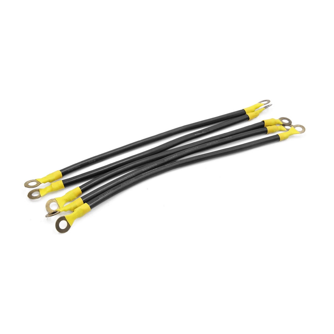 Unique Bargains 5pcs Black 24cm Length Battery Inverter Wire Power Transfer Cable for Car Auto