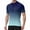 Blue&03^0601V, variant on Gradient Men Cycling Jersey with 3+1 Rear Zipper Pockets Short Sleeve Men Workout Shirt Upf 50+ Half Zip Breathable Outdoor Quick Dry Bike Shirts for Men Cycling