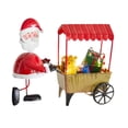 thumbnail image 2 of Adorno de escritorio con figura de personaje navideño empujando el carrito, 24 x 9 x 19,5 cm Papá Noel, 2 of 9