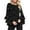 A-Black95, variant on Jamsmile Women Blouse Casual Bell Long Sleeve Ladies Dot Polka Print Loose Tops Blouse Crewneck Pullover Classic Trendy Shirts