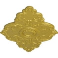 thumbnail image 3 of 67 1/8"W x 48 5/8"H x 1 7/8"P Piedmont Ceiling Medallion (Fits Canopies up to 6 1/2"), Hand-Painted Rich Gold, 3 of 5