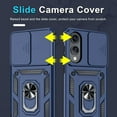 thumbnail image 3 of Military Grade Hybrid Case with Ring Grip and Camera Lens Protector for Samsung Galaxy S25 Edge - Blue, 3 of 5