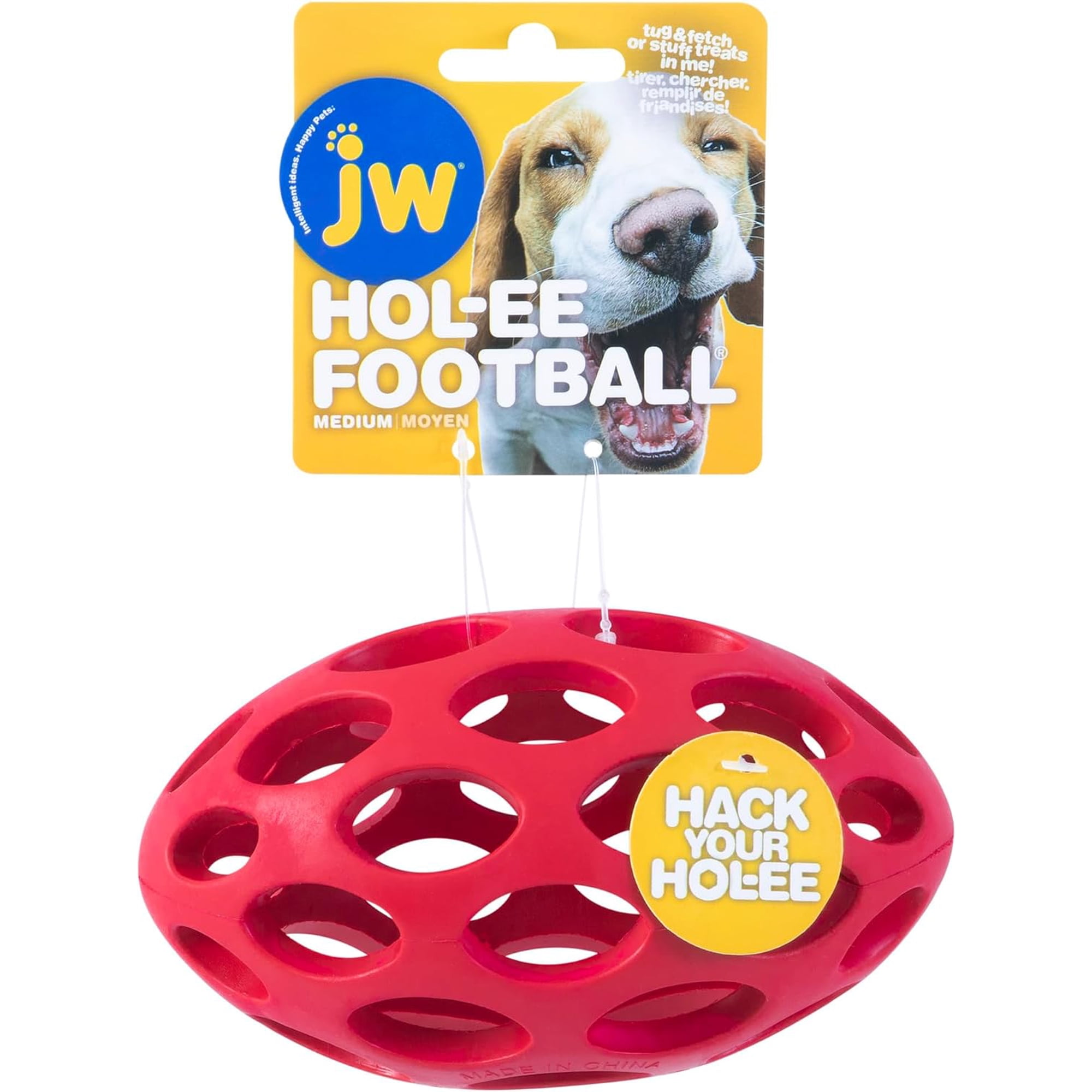 Petmate 43119 JW Hole Medium Footbal Toy
