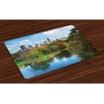 thumbnail image 1 of Ambesonne New York Place Mats Set of 4, Central Park Autumn, Standard Size, Multicolor, 1 of 4