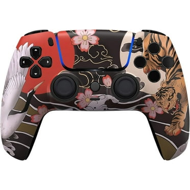 Custom Controllerzz Tiger Blossom Modded Wireless Custom Controller for PS5 - Compatible With All Shooting Games - Rapid Fire, Dropshot, Akimbo & More (Tiger Blossom)