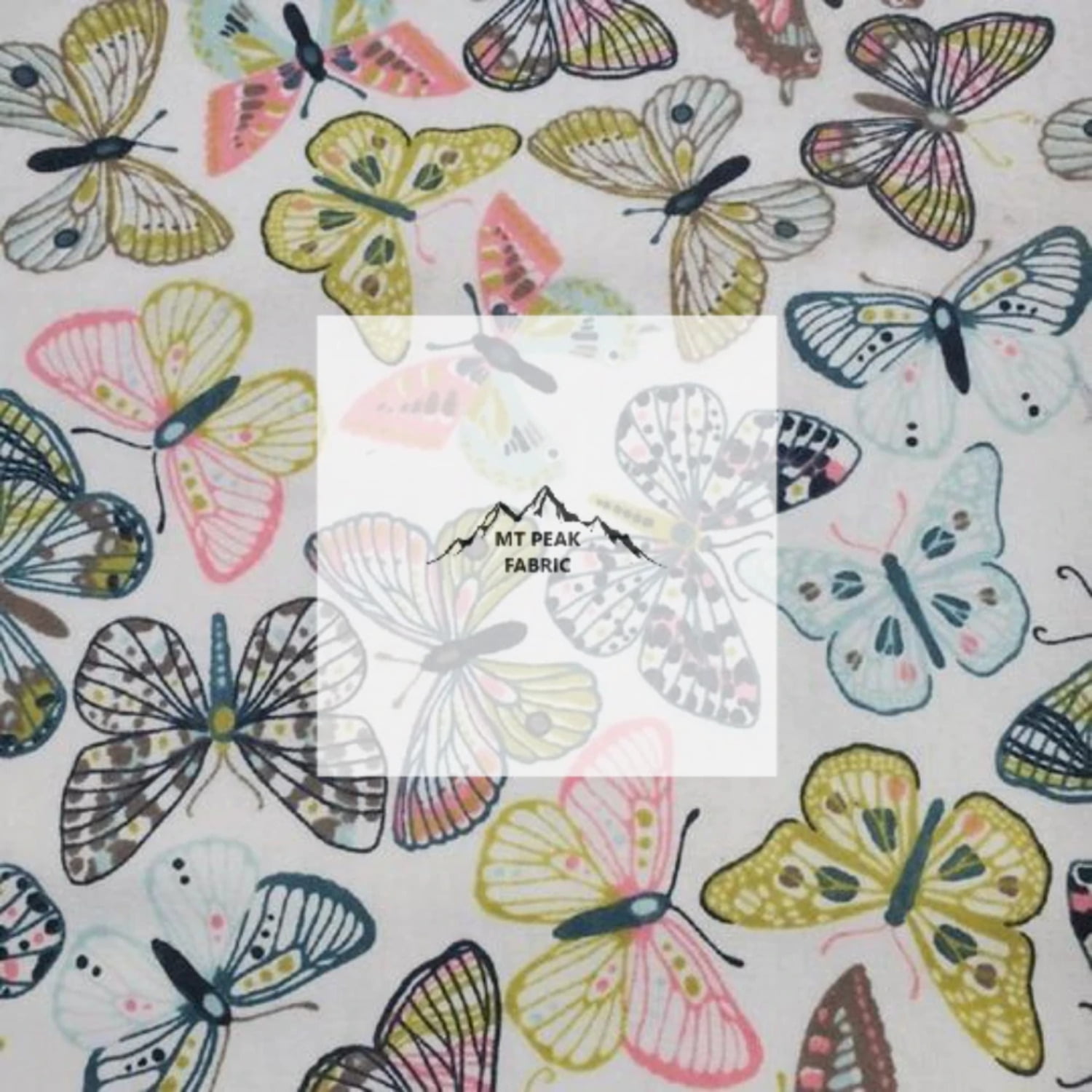 Butterflies Butterfly Paris Spoonflower Fabric by the Yard 