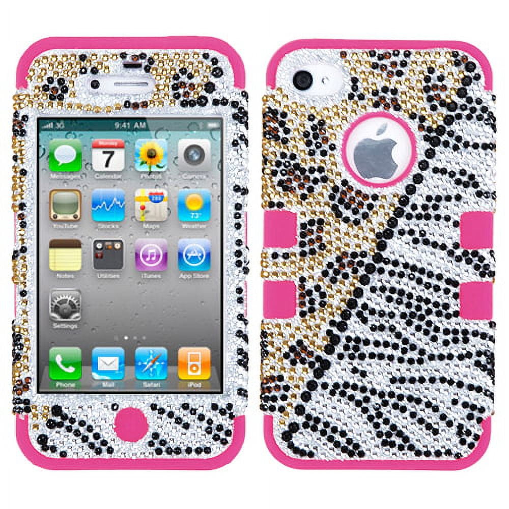 iPhone - Hotty MYBAT Hottie Diamante/Electric Pink TUFF Hybrid Phone