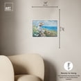 thumbnail image 5 of Gentle Sea Impressionism Wall Art /Monet And Van Gogh Inspired Art Canvas Wall Art by Art Remedy, White Floater Frame, 17" x 25", 5 of 7