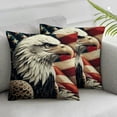 thumbnail image 3 of nygtbtfer  American Bald Eagle Throw Pillow Cover Grunge USA Flag Pillow Case Pillowcase for Bedroom, Living Room, Cushion Sofa Standard Size  White, 3 of 7
