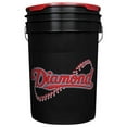 Diamond Black Bucket with BBOL Baseballs (24 Balls)