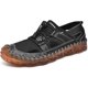 thumbnail image 1 of Xishao Sandalias Transpirables de Malla de Cuero de Vaca Casual de Verano para Hombres Zapatos de Agua Costera Transpirables de Goma Suave Transpirables Diarios Ajustables Huecos Xishao ropa, 1 of 2
