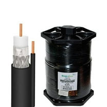 DirecTV EnviroReel CR04BSR0-05 Black 1000 ft RG6 Solid Copper Coaxial Cable with Ground