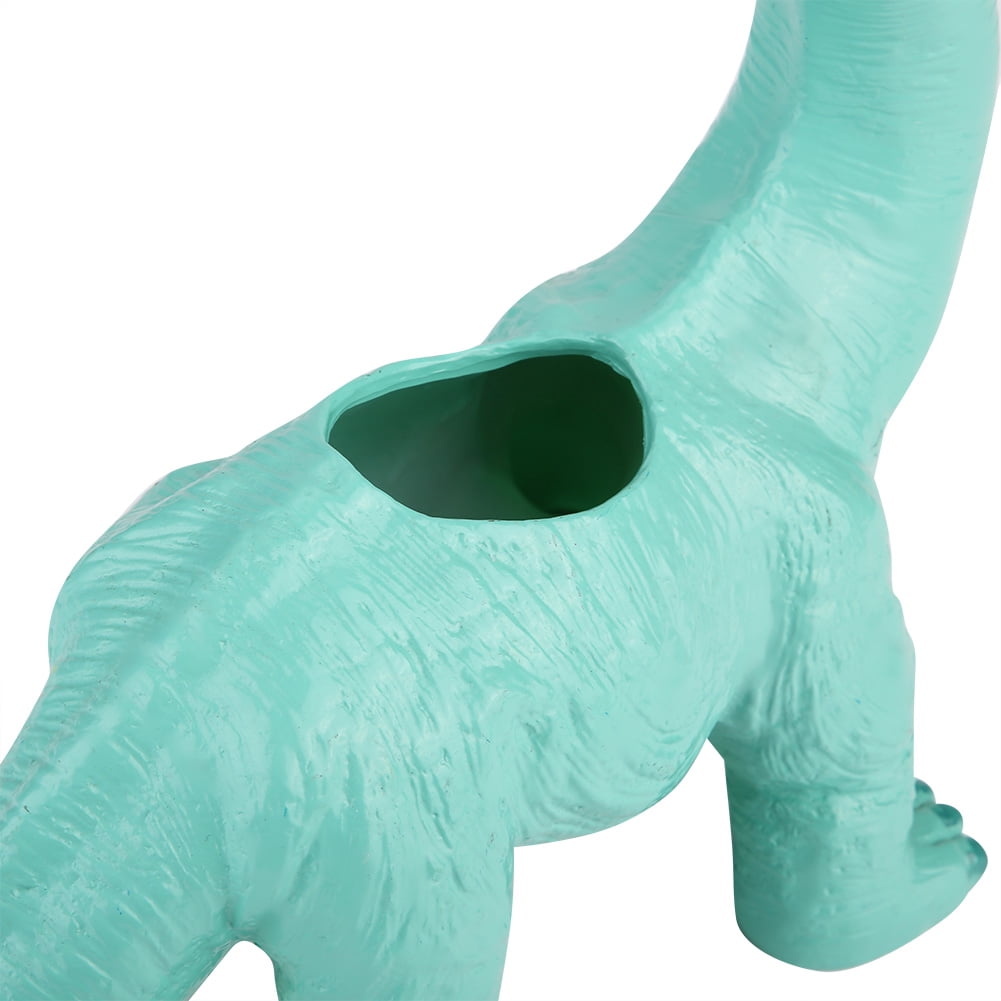 Dinosaur Shaped Succulent Pot, Cute Planter Container Gardening Plant Flower Pot, Cactus Bonsai Pot for Home Office Desktop Decoration (Light Blue)