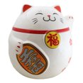 thumbnail image 6 of Japanese Lucky Charm Beckoning Cat Fat Maneki Neko Money Coin Bank Figurine, 6 of 9
