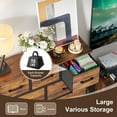 thumbnail image 4 of PayLessHere 9-Drawer Fabric Dresser,Sturdy Storage Tower Dresser for Bedroom with Metal Frame,Clothes Organizer Easy-Pull Fabric Bins for Bedroom,Closet,Nature, 4 of 7