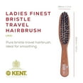 thumbnail image 2 of Kent LR31 Hair Brushes for Women Dark Wood Straightener Hair Brush - Black Boar Bristle Travel Size Hairbrush for Styling Short to Medium Hair - Dry Brush for Styling, Straightening, Stimulating Oils, 2 of 6