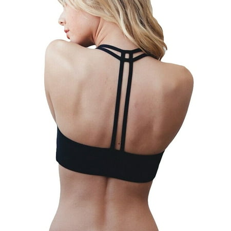 Sexy Sports Chicks - Women's Sexy Seamless T-Back Bra Sports Top Underwear