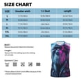 thumbnail image 5 of Lsque Hip-Hop Glasses Gorilla Print Men's Cotton Blend Sleeveless Muscle Shirts (S-3XL)- Moisture Wicking, Odor Protection, UPF 30+,Large, 5 of 8