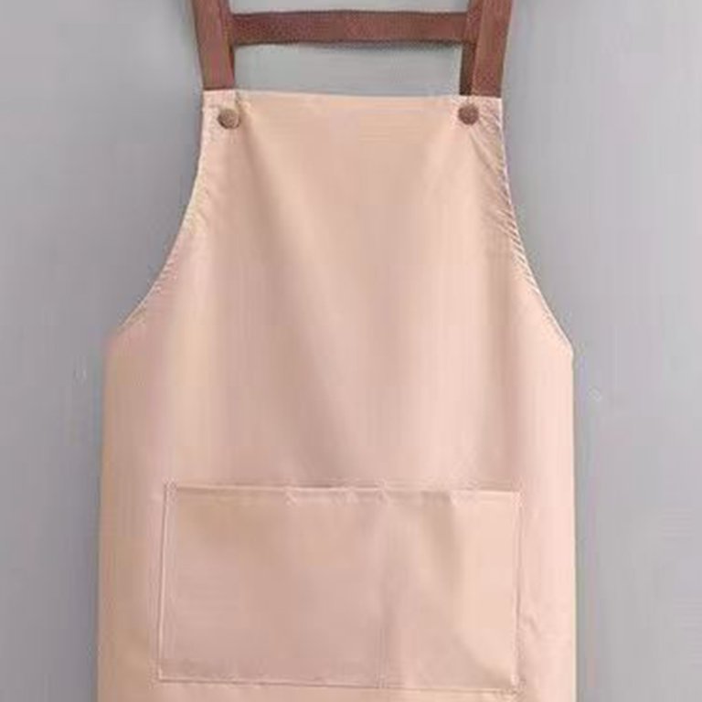 Yesbay Work Apron Waterproof Oil-proof Apron with Large Pockets