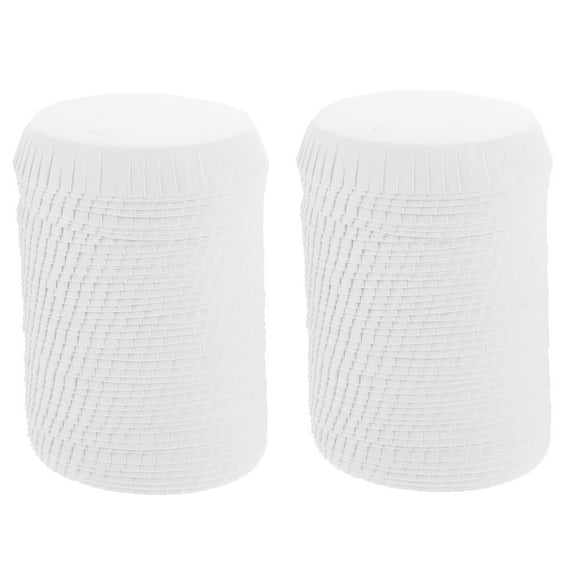 LEORX Leorx Leakproof White Paper Cup Lids for Cups and Mugs 100Pcs
