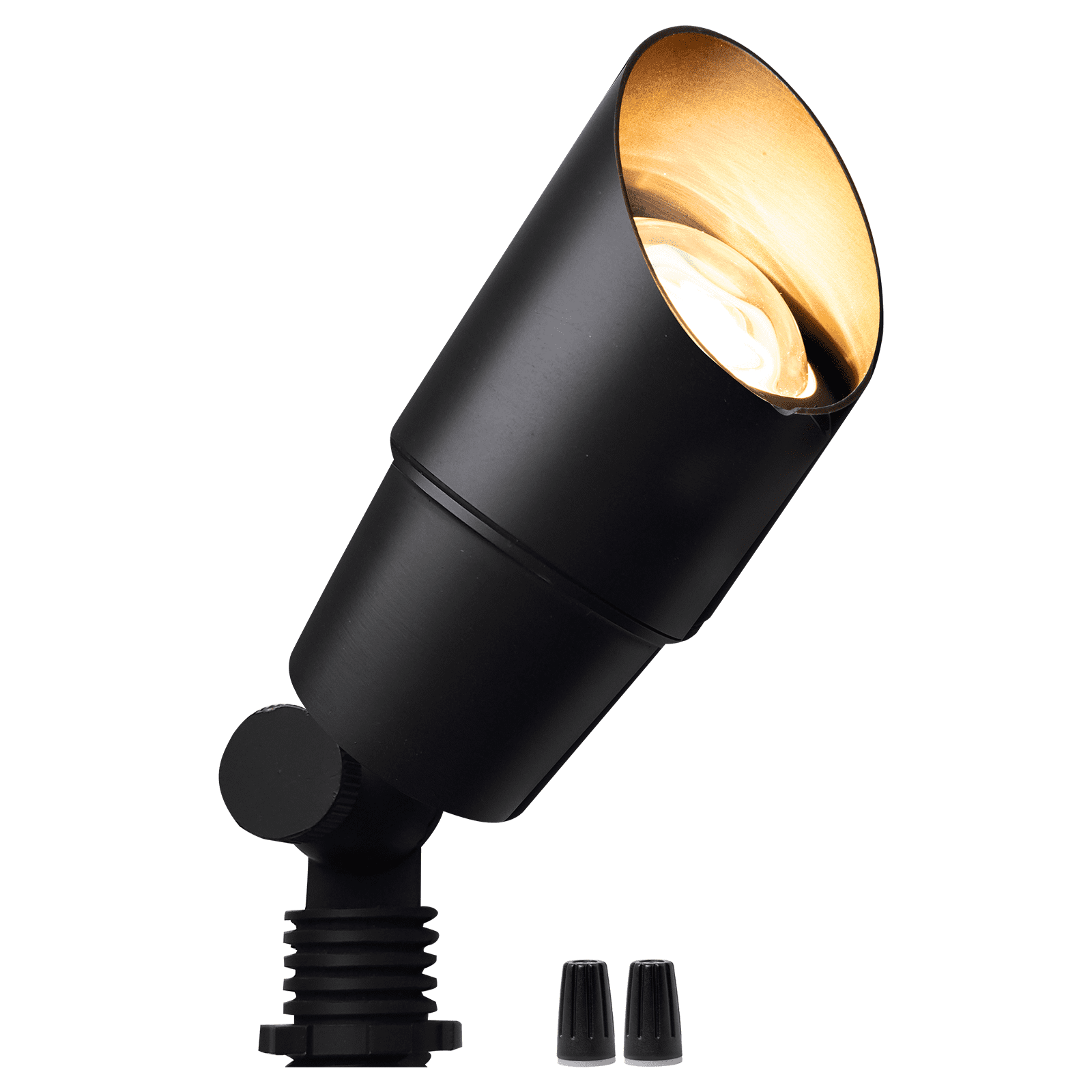 Mini Black Brass LED Landscape Spotlight, 12V Low Voltage