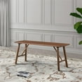 thumbnail image 5 of Cluj Mid Century Modern Solid Wood Walnut Dining Bench, 5 of 5