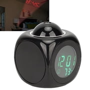 Projection Alarm Clock,Clock Projector on Ceiling Voice Timing Digital LED Display for Bedroom,Bedside,Office