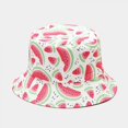 thumbnail image 1 of Unisex 100% Algodón Packable Bucket Hat Sun Hat Colores Lisos Para Hombres Mujeres Feliz Sencillez, 1 of 5