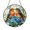 Acrylic 3.5 Inch, variant on Pair of Robins Window Hanging – Decorative Glass Floral Art