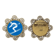 thumbnail image 1 of Blue Ski invierno deporte silueta Broche de flores, regalo de joyería para mujeres y niñas Unbranded M, 1 of 3