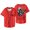 Red, variant on Carin Leon Merch Boca Chueca Tour Baseball Jersey V-Neck Shirt Short Sleeve Streetwear Clothes