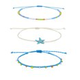thumbnail image 1 of 3pcs Bohemian Foot Chain Foot Ankle Decoration Bracelet Woven Ankle Chain, 1 of 7