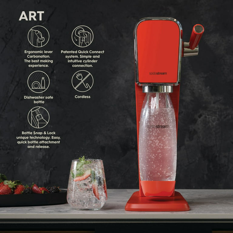 SodaStream Art Sparkling Water Maker - Mandarin Red 