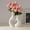 White-5A Home Decor, variant on karymi Vase Plastic Vase Non Fragile Vase Decorative Art Tabletop Decoration Warm House Gift Wedding Dining Table Bookshelf Art Decoration Valentines Day Gifts for Him Party Favors