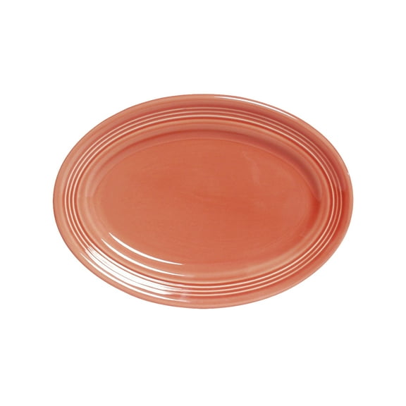Tuxton China CNH-116 Platter, 11-1/2" x 8-3/8", oval, wide rim, microwave & dishwasher safe, oven proof, fully vitrified, lead-free, ceramic, Concentrix, Cinnebar, Pack of 12