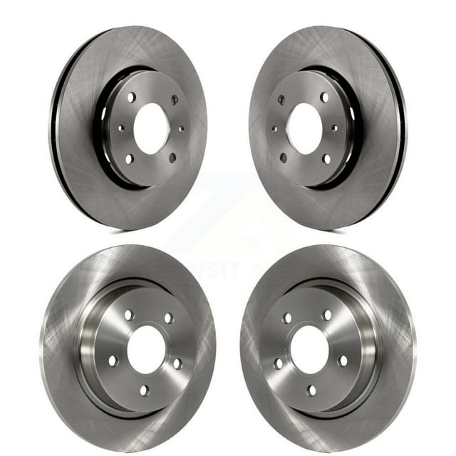 CMX Front Rear Disc Brake Rotors Kit for Car 2005-2010 Volvo S40 with 280mm Diameter Rotor K8-101684