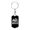Dog Tag with Swivel Keychain (Gold), variant on Makes A Happy Camper White Dog Tag Keychain Stainless Steel Silver Tone or Gold Tone