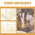 thumbnail image 3 of Mobutofu 1Pcs Bathroom Organizers Wall Mounted Shelving Unit Elegant Finish Storage for Renters, 3 of 7