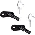 thumbnail image 2 of Bicycle Trailer Couplings Iron Hitch Coupler Bike Angled Elbow, 2 of 4