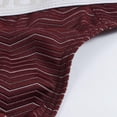 thumbnail image 5 of TANBOM Men's Striped T-Back Thong Bulge Pouch Soft Breathable Tagless Design Comfortable G-Strings Black White Red XXL, 5 of 6