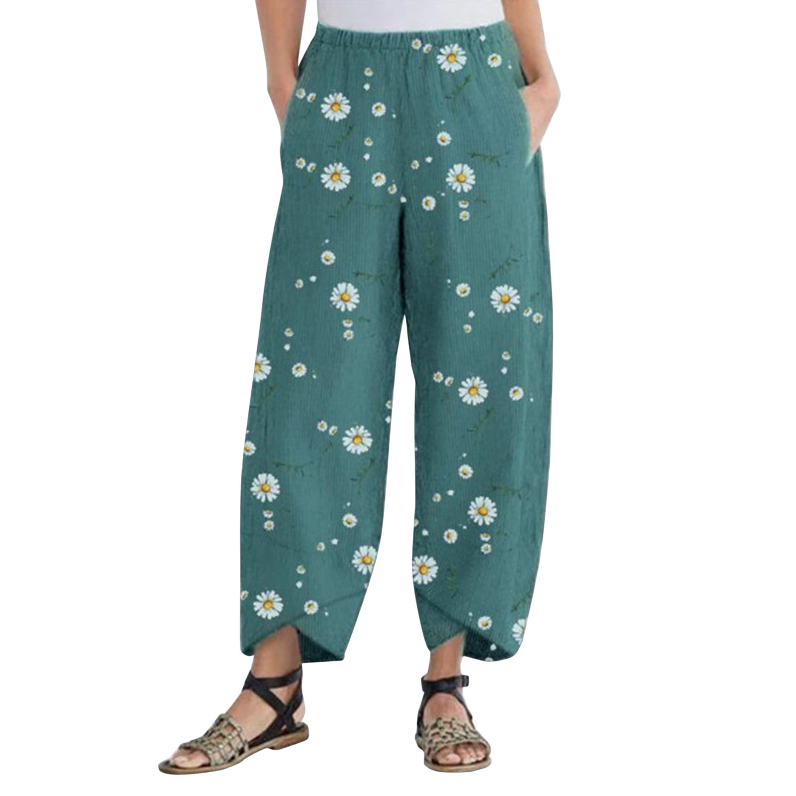PEASKJP Dress Pants Women Women's Super Stretch Millennium Welt Pocket Pull  on Career Pant Green - Walmart.com