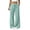 Mint Green, variant on yeiolnoer Wide Leg Pants for Women Casual Cotton Linen Pants Drawstring Elastic Waist Pleated Pants with Pockets for Fall(Yellow,X-Large)