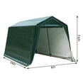 thumbnail image 2 of Gymax 8'x14' Patio Tent Carport Storage Shelter Shed Car Canopy Heavy Duty Green, 2 of 10