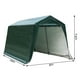 Gymax 8'x14' Patio Tent Carport Storage Shelter Shed Car Canopy Heavy Duty Green - image 2 of 10