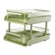 thumbnail image 1 of Organizador de escritorio con 2 pequeñas cajas de almacenamiento y doble asa. Verde claro, 1 of 9