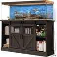 thumbnail image 6 of Haverchair 55-75 Gallon Fish Tank Stand with Power Outlet, Heavy Duty Large Aquarium Stand with Sliding Barn Door and Cabinet Storage for 2 Fish Tank Turtle Tank Reptile Terrarium, 1000LBS Capacity, 6 of 9