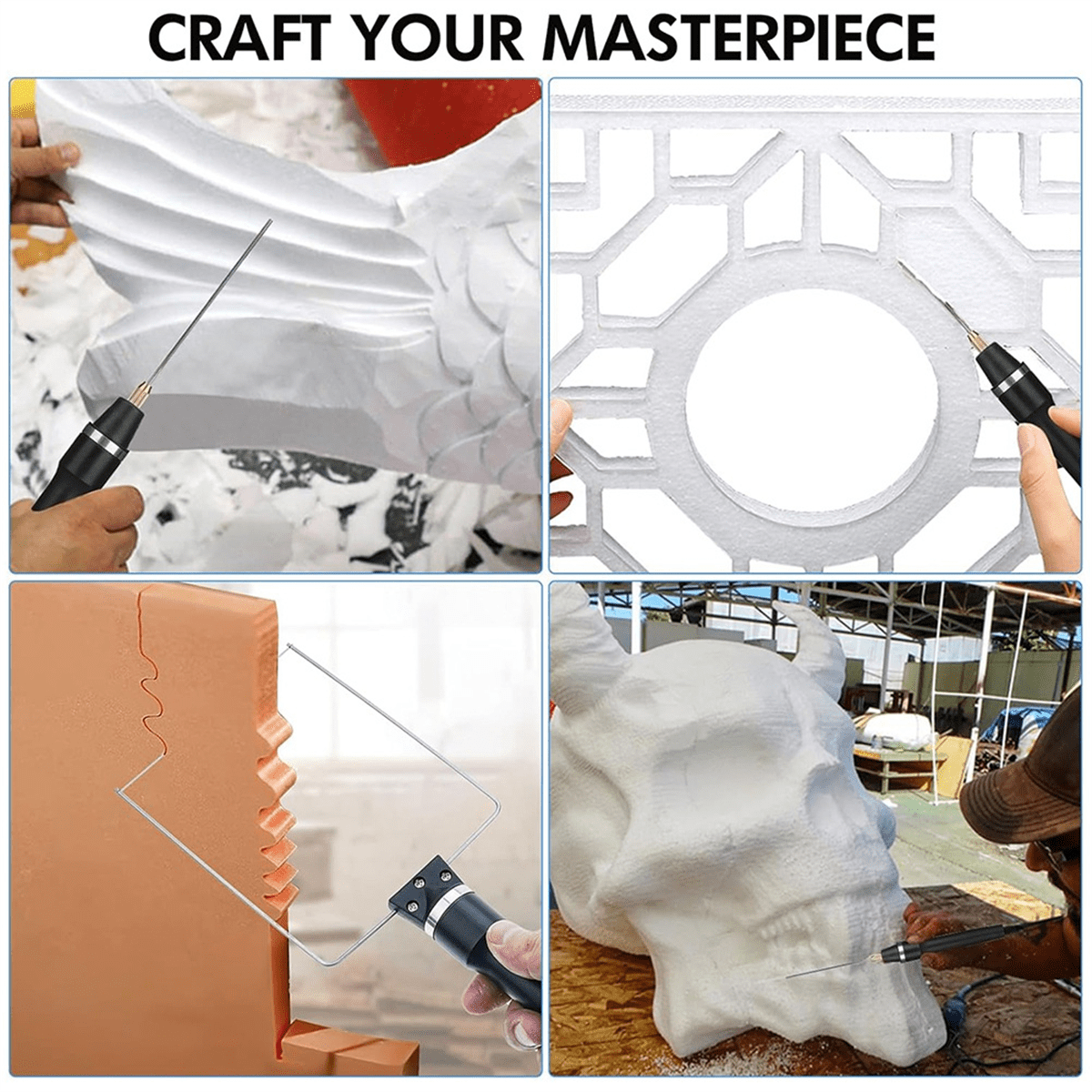 Foam Cutter Hot Wire Knife Foam Cutter Tool Set -Cutter Foam Board Cutter Foam Cutting Tool US Plug